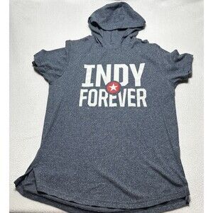 Indy Eleven Shirt Mens Large Short Sleeve With Hood Soccer